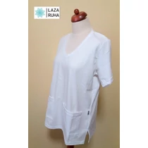 V nyakú zsebes tunika